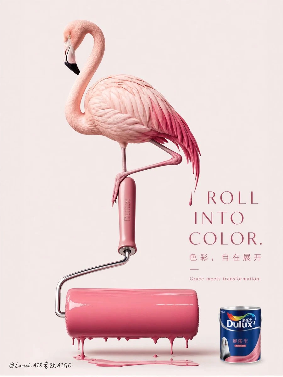 多乐士编辑广告海报