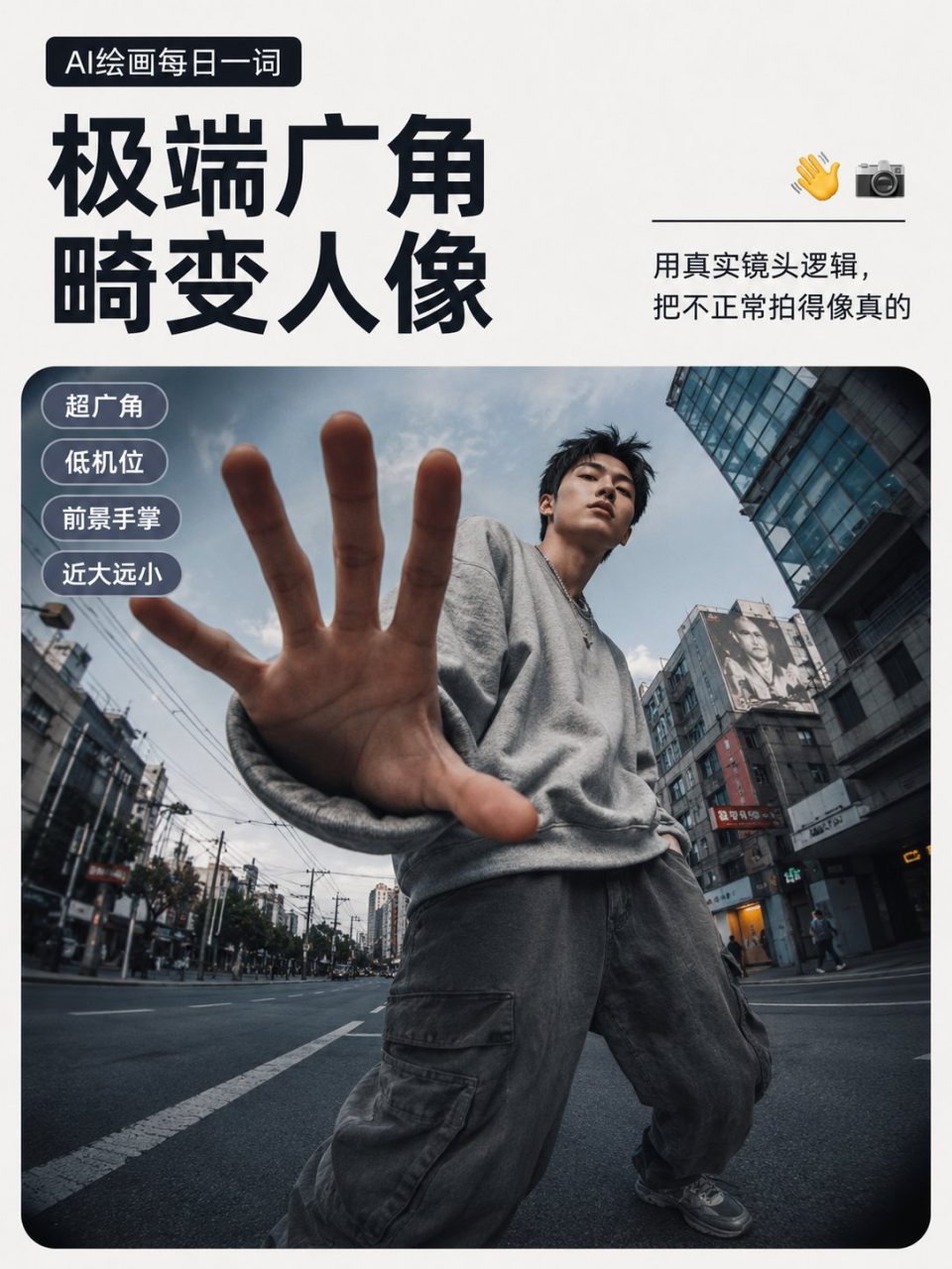 极端广角畸变人像